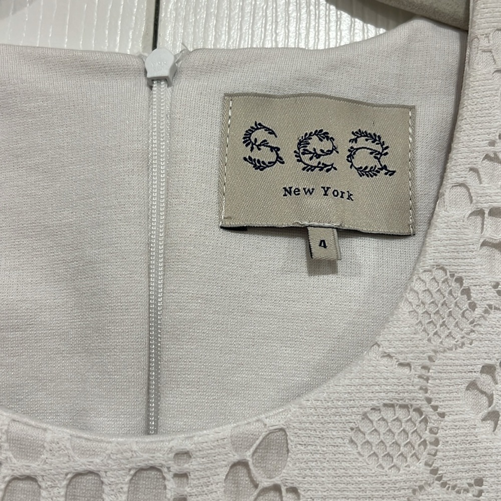 sea New York Lace Dress Womens White Size 4 - Picture 4 of 5